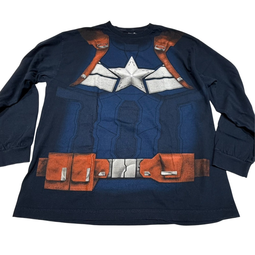 MARVEL Captain America Long Sleeve Shirt Unisex We Love Fine XXL FLAW Read - Picture 2 of 14